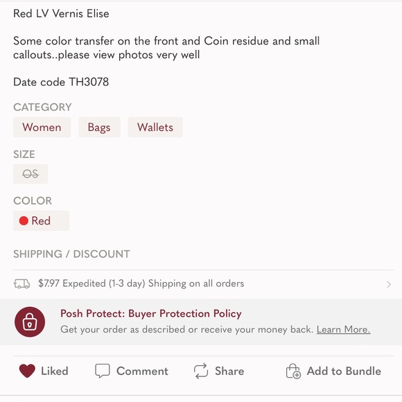 Valentines Day Special Red Louis Vuitton Wallet - Picture 12 of 12